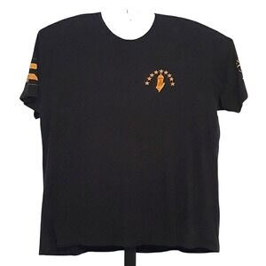 Grunt Style Mens XXL Black Graphic T-Shirt This We'll Defend Sentry Tower Stars